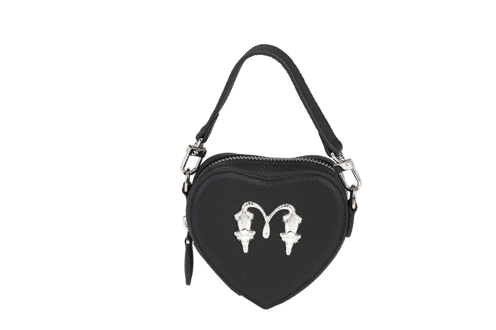 Dria Mini Heart Bag - Black