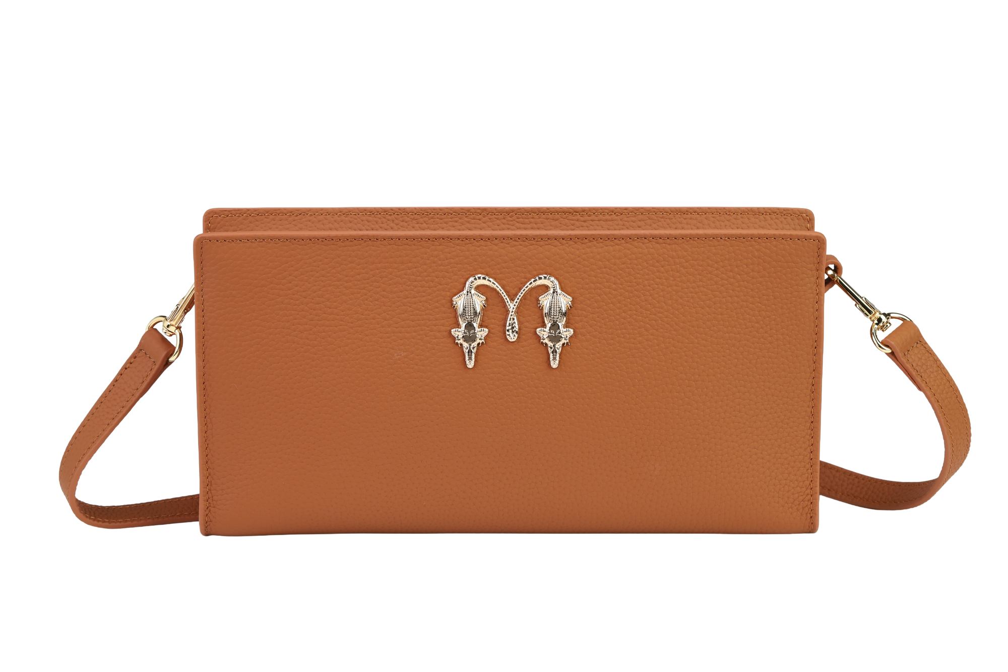 Eli Leather Crossbody - Brown